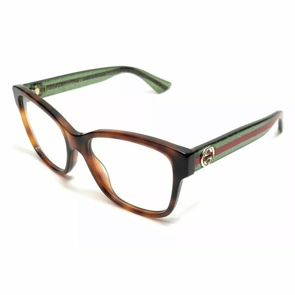 Gucci Women's Havana Authentic Eyeglasses - Picture 1 of 4